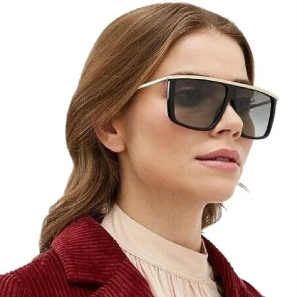 Givenchy Black and Gold Sunglasses - Model 7146/G/S Givenchy GV 7146/G/S 2IKHA 62-11 150 Oversized Square  main image 4